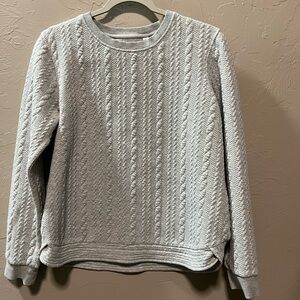 Orvis Light Grey Textured Sweatshirt